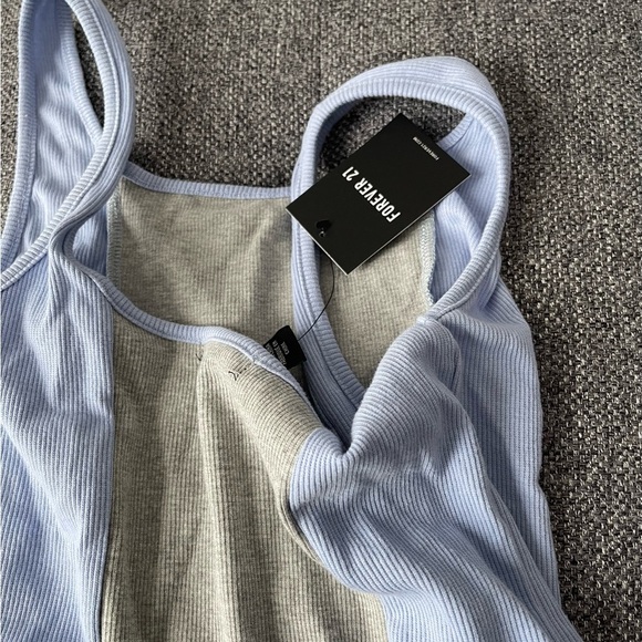 3/22 🧡 Blue and grey corset tank top - Picture 7 of 8